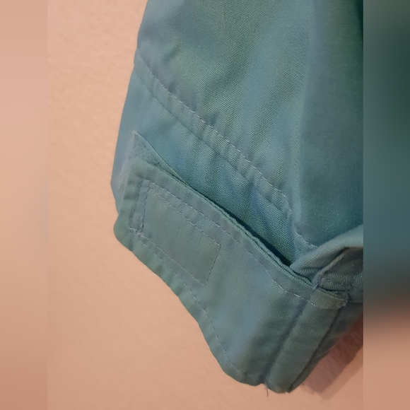 Woolrich Womens Teal Jacket, Pink Plaid Wool Lining Adjustable Waist Size Medium - Picture 5 of 7